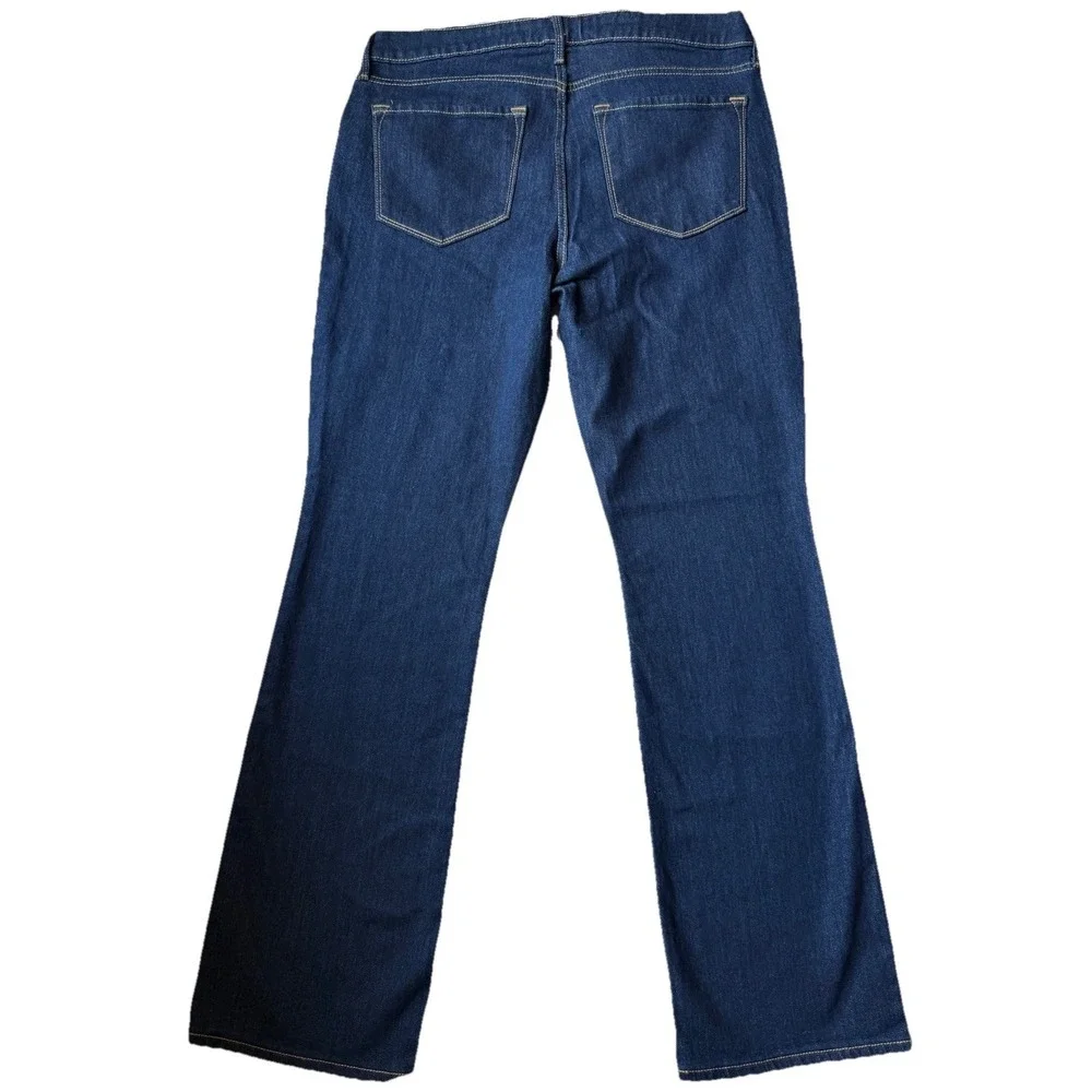 Old Navy Wow Boot Cut Jeans Womens 12 Mid Rise Dark Wash NWT Stretch Denim